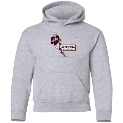 Altoona Throwback Football Player Youth Pullover Hoodie