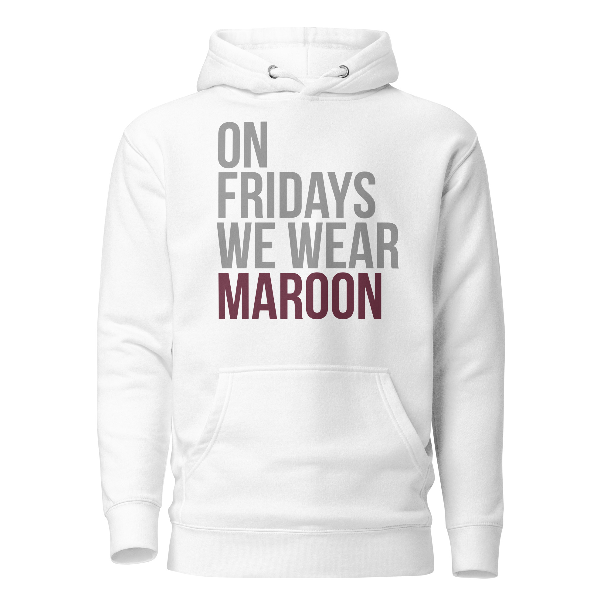 On Fridays we Wear Maroon Hoodie - Image 3