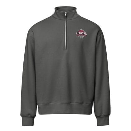 Altoona Basketball Ball and Hoop half-zip pullover