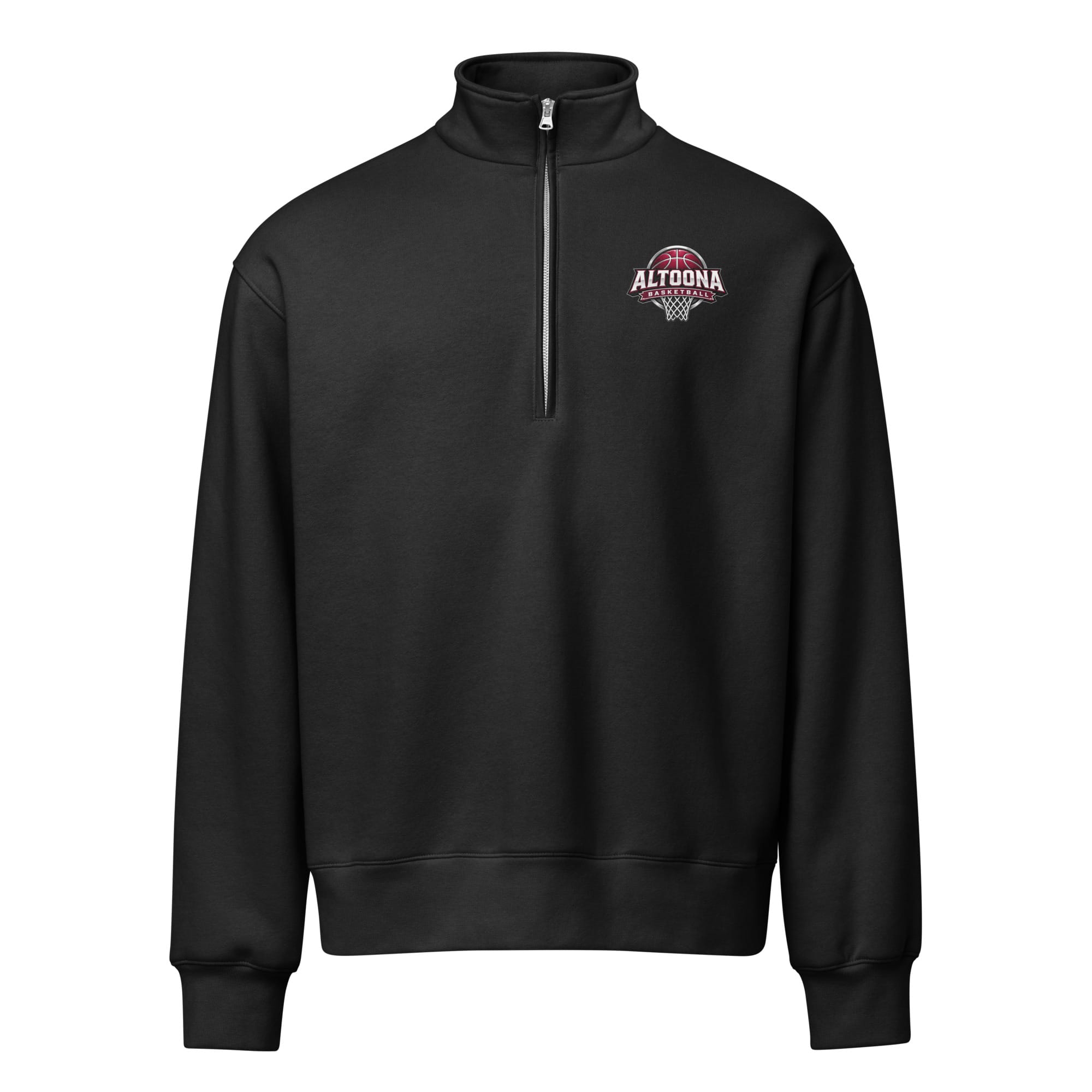 Altoona Basketball Ball and Hoop half-zip pullover - Image 2