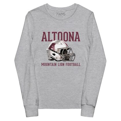 Youth Altoona Football Helmet long sleeve tee
