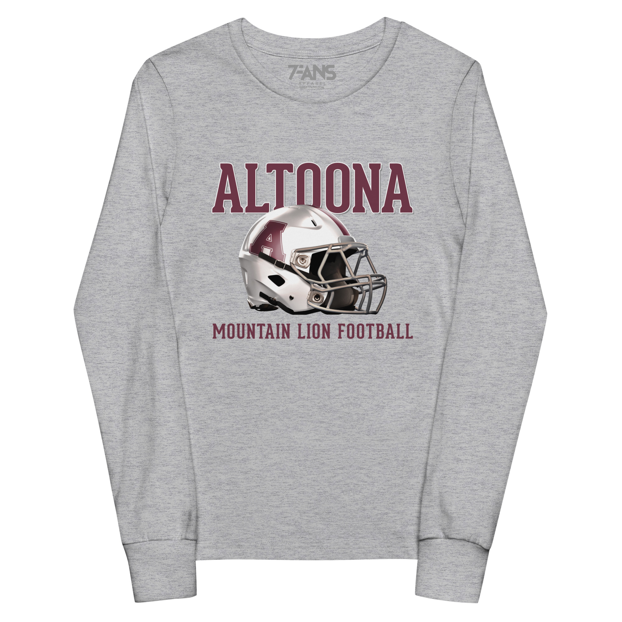 Youth Altoona Football Helmet long sleeve tee