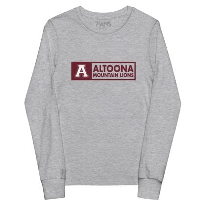 Altoona Block A Banner Youth Long Sleeve Tee