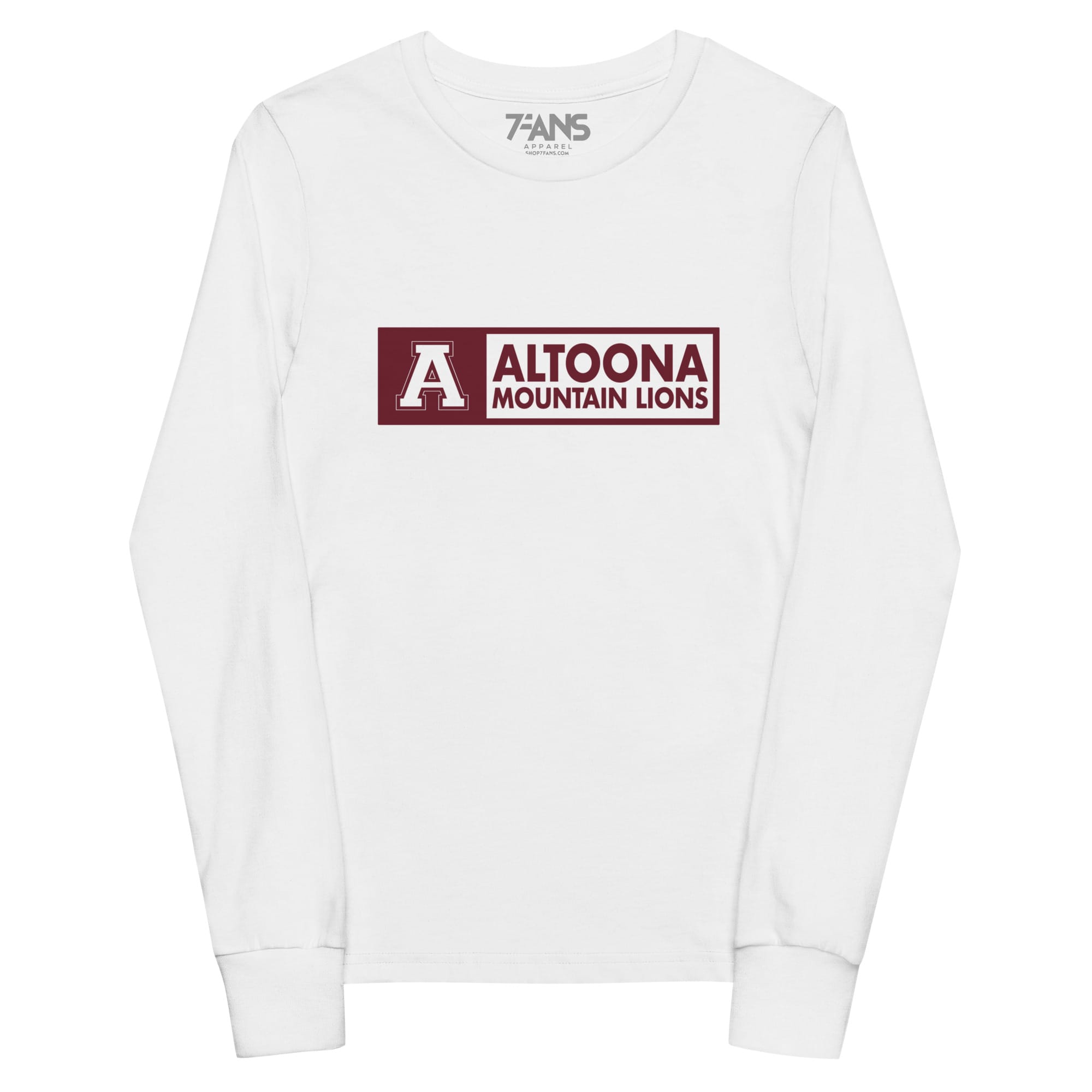 Altoona Block A Banner Youth Long Sleeve Tee - Image 2